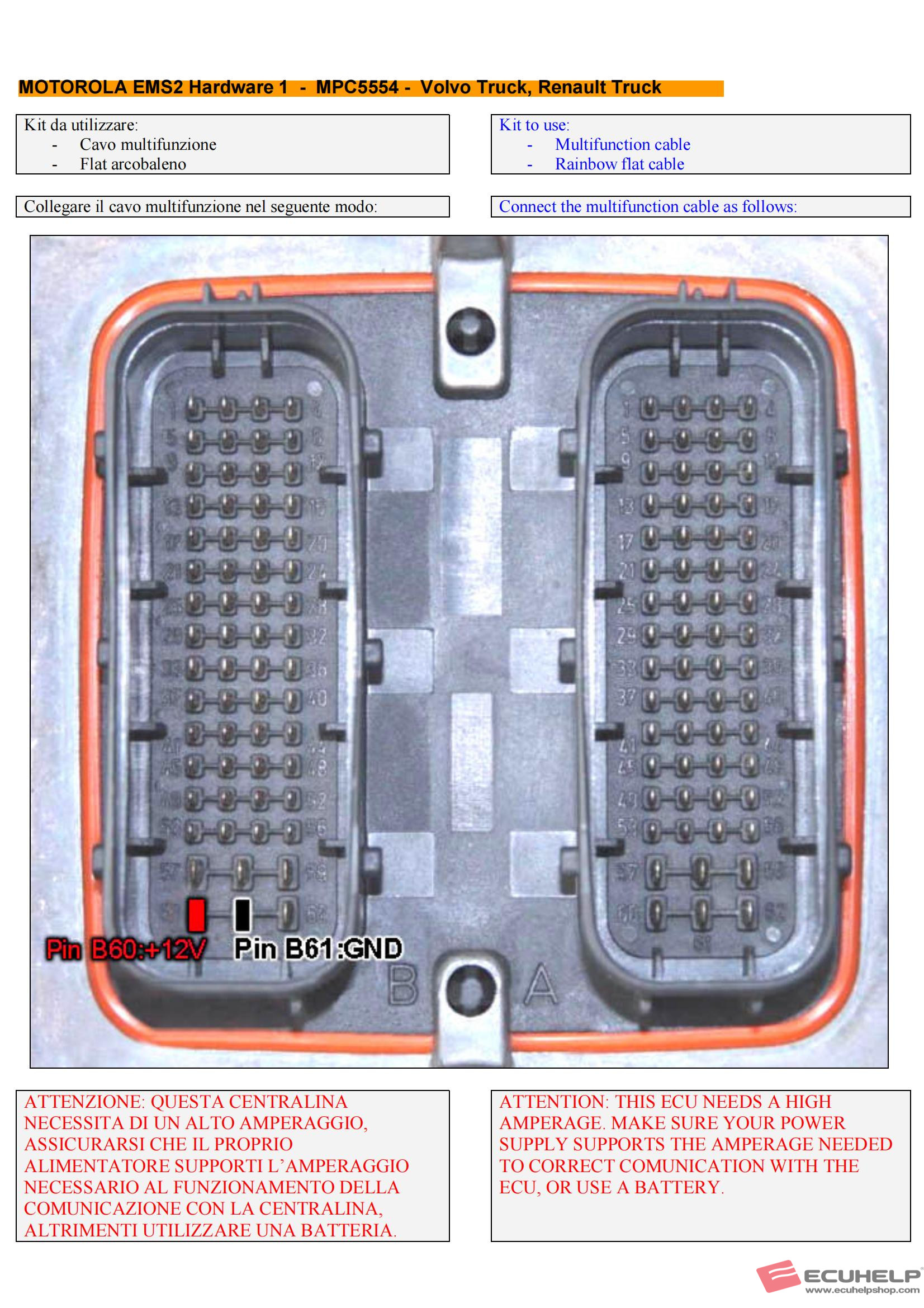 How to use KT200 R/W EMS 2.2 / 2.3 TRW on Volvo Trucks?