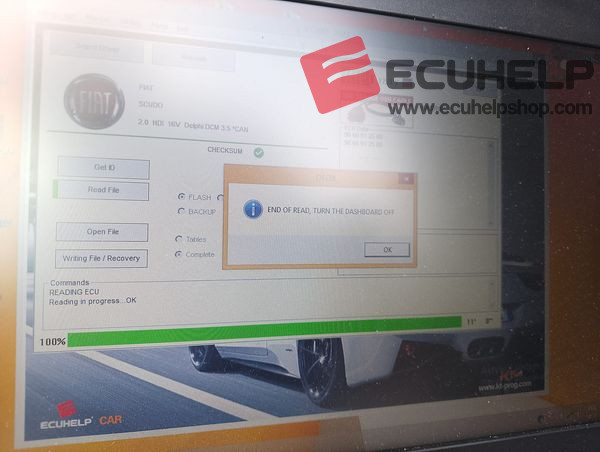 KT200 II Read Fiat Scudo 2.0 HDI Delphi DCM 3.5