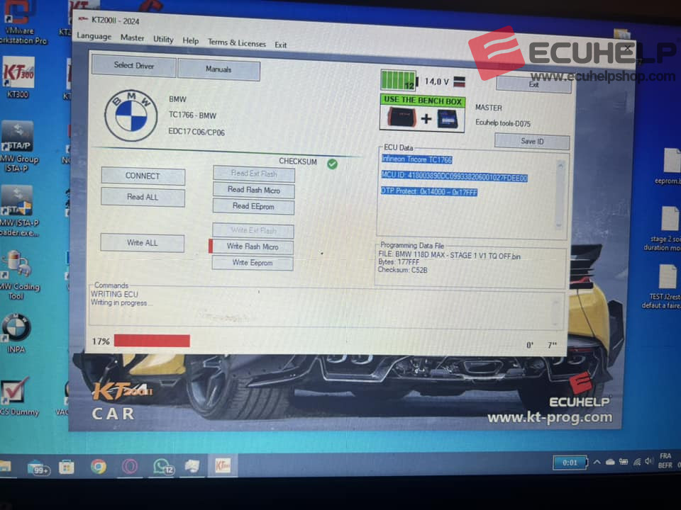 KT200 II Read/Write EDC17C06/CP06 BMW Bench Mode-01