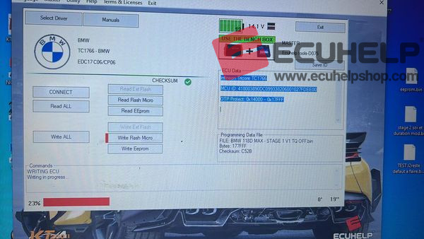KT200 II Read/Write EDC17C06/CP06 BMW Bench Mode-02