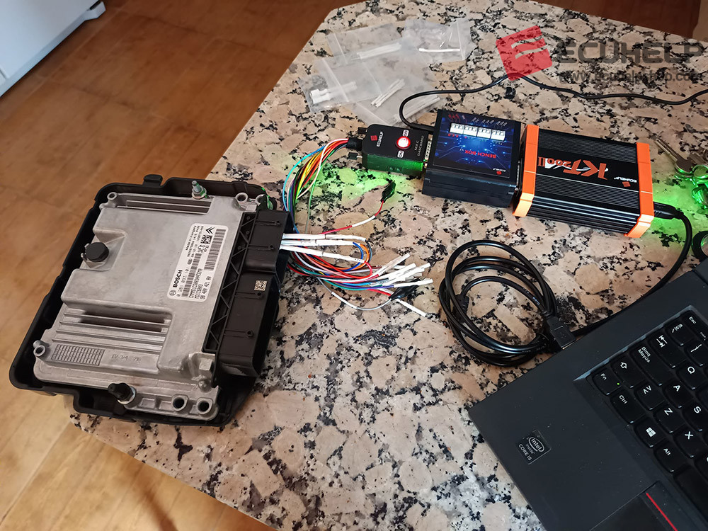 KT200 II Read and Write PSA Bosch MD1CS003 on Bench-02