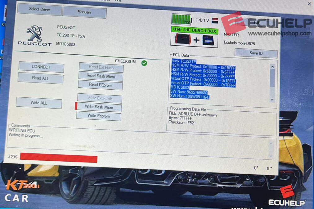KT200II Read/Write Bosch MD1CS003 2020 Peugeot-03