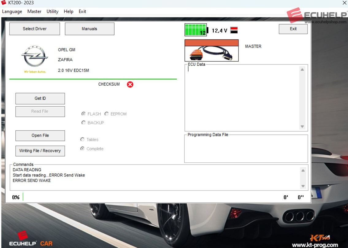 Zafira A X20DTH EDC15M file corrupted after writing with KT200II