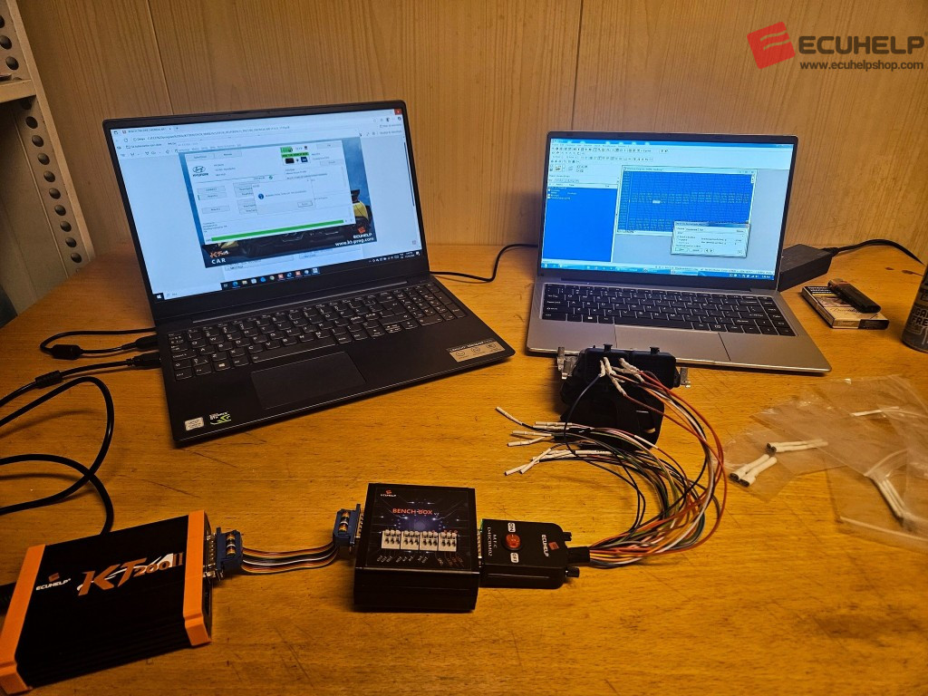 KT200II Bench Read/Write Hyundai i20 1.2 (2015) ME17.9.21-02