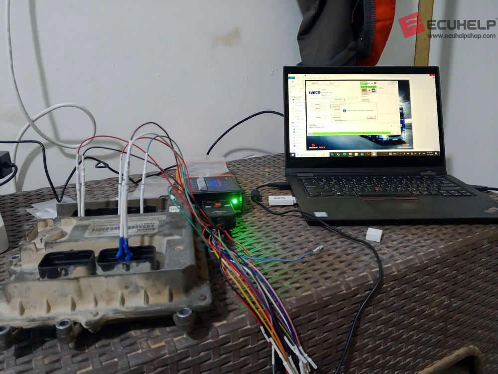 ECUHELP KT200II Bench read & write Mack truck Bosch EDC7U1-02
