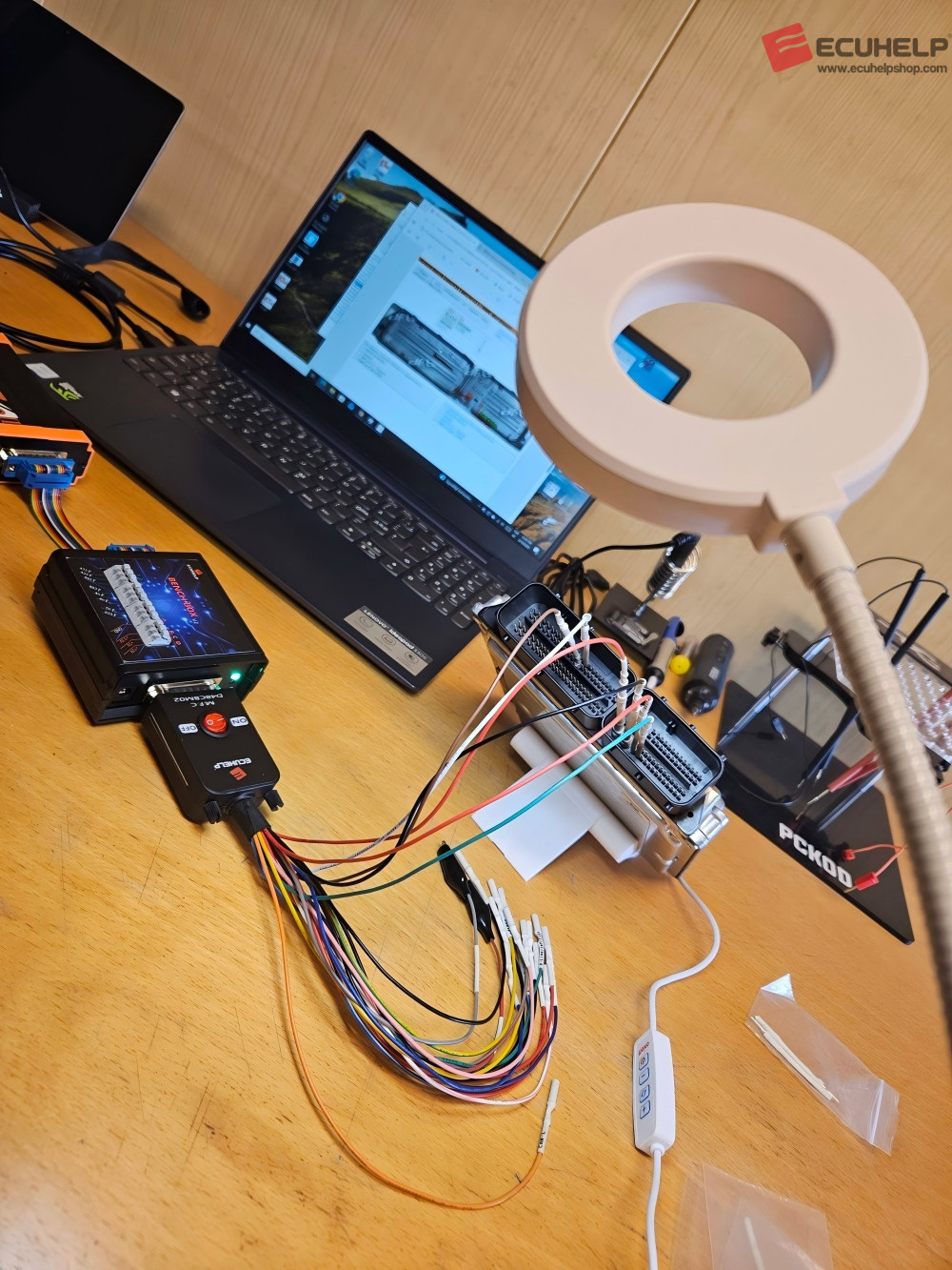 ECUHELP KT200II Bench Read Write BMW 535D 2007 E60/61 EDC16CP35-03