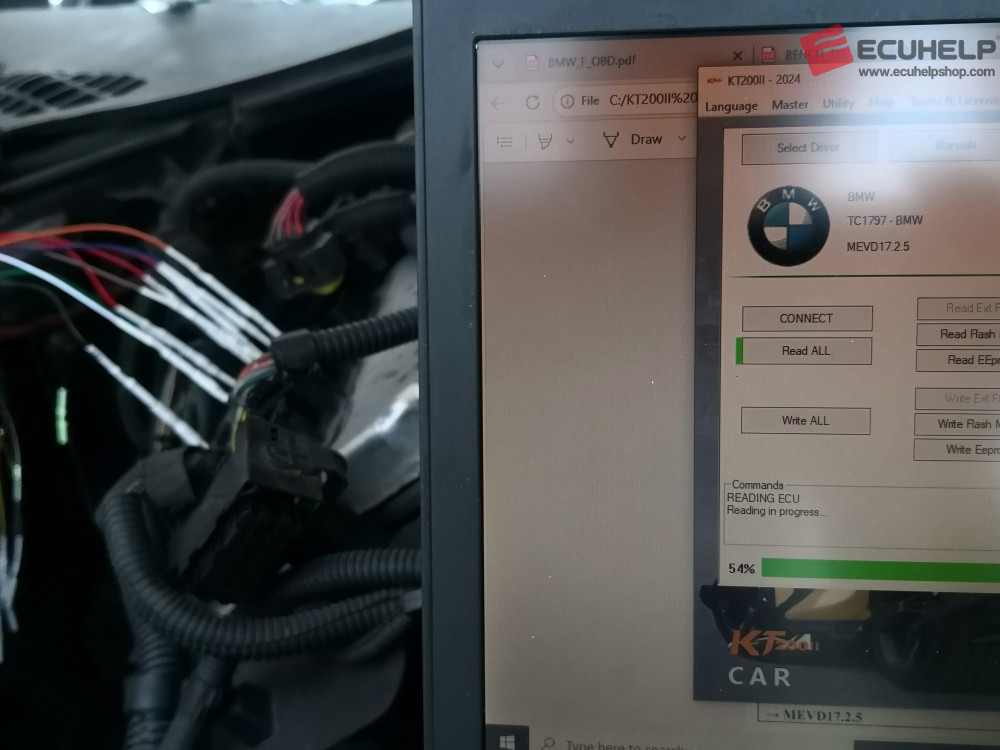 ECUHELP KT200II Bench Read Write BMW MEVD17.2.5-02