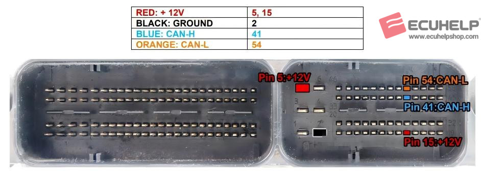 ECUHELP KT200 Read and Write Benz CRD3.E1 on Bench-01