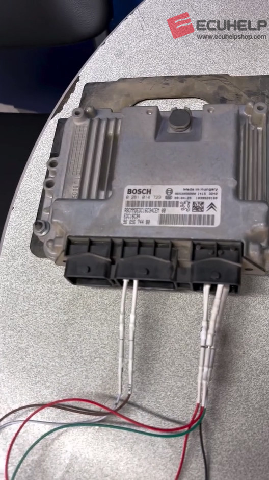 ECUHELP KT200II Read and Write Citroen Picasso 1.4HDİ EDC16C34 on Bench-02