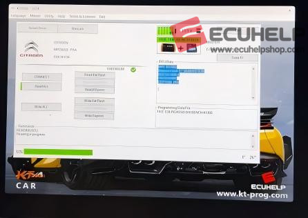 ECUHELP KT200II Read and Write Citroen Picasso 1.4HDİ EDC16C34 on Bench-04