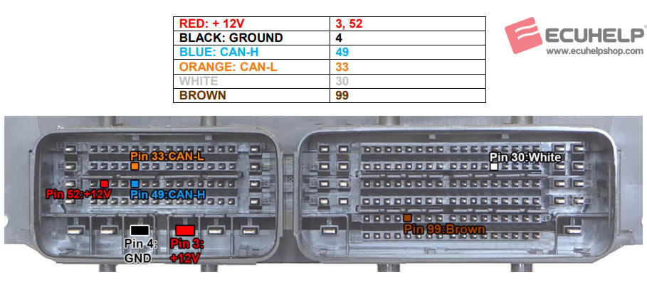 ECUHELP KT200II Read Write Med17.4.4 (Peugeot 5008) on Bench-01